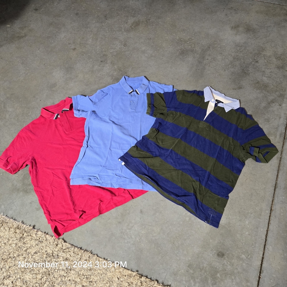 Lands End men's vintage polos (lot of 3)